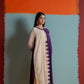 Beige & Purple Color Block Cotton Kurta 2pc Set 165
