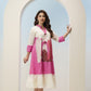 Pink & Off-White Cactus Print Tiered Kurta  Dress 135