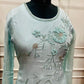 Elegant Sky Blue Chinon Ethnic Suit Set (RT 2004)