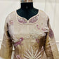 Elegant Champagne Gold Shimmer Kurta 3pc Set (RT 1014)