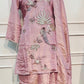 Designer Pink Shimmer Palazzo Suit Set (RT 2007)