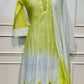 Elegant Pista Green Cotton Ethnic Suit Set (RT 2003)