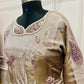 Elegant Champagne Gold Shimmer Kurta 3pc Set (RT 1014)