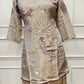 Elegant Champagne Gold Shimmer Kurta 3pc Set (RT 1014)