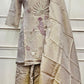 Elegant Champagne Gold Shimmer Kurta 3pc Set (RT 1014)