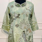 Sage Green Shimmer Palazzo Suit Set (RT 2006)