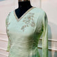 Mint Sea Green Chinon Embroidered Kurta Set (RT 2001)