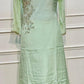 Mint Sea Green Chinon Embroidered Kurta Set (RT 2001)