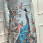 Peacock Bloom Chinon Kurta Set (RT 2009)