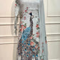 Peacock Bloom Chinon Kurta Set (RT 2009)
