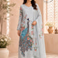 Peacock Bloom Chinon Kurta Set (RT 2009)