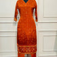 Butter Crepe Elegance – Orange Suit Set (RT2024)