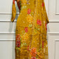 Golden Mustard Floral Chinon Straight Cut 3-Piece Set (RT2023)
