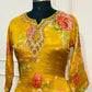 Golden Mustard Floral Chinon Straight Cut 3-Piece Set (RT2023)