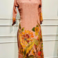 Blush Pink Floral Chinon Straight Cut 3-Piece Set (RT2020)