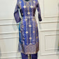 Lavender Purple Shimmer Straight Cut Suit Set (RT2015)