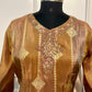 Copper Gold Shimmer Straight Cut Suit Set (RT2013)