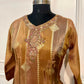 Copper Gold Shimmer Straight Cut Suit Set (RT2013)