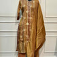 Copper Gold Shimmer Straight Cut Suit Set (RT2013)