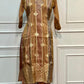 Copper Gold Shimmer Straight Cut Suit Set (RT2013)