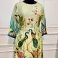 Peacock Bloom Butter Crepe 3 Piece Set (RT1017)