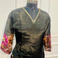 Black Opulence Butter Crepe Suit Set (RT1029)