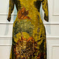 Olive Bloom Butter Crepe Printed Kurta Set (RT1047)