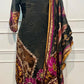 Black Opulence Butter Crepe Suit Set (RT1029)