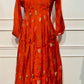 Marigold Glow Mull Chanderi Suit Set (RT1026)
