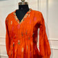 Marigold Glow Mull Chanderi Suit Set (RT1026)