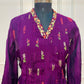 Royal Amethyst Mull Chanderi Suit Set (RT1025)