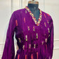 Royal Amethyst Mull Chanderi Suit Set (RT1025)