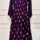 Royal Amethyst Mull Chanderi Suit Set (RT1025)