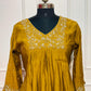 Mustard Grace Mull Chanderi Suit Set (RT1020)