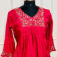 Ruby Blossom Mull Chanderi Suit Set (RT1019)
