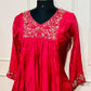 Ruby Blossom Mull Chanderi Suit Set (RT1019)