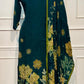 Emerald Bloom Butter Crepe Suit Set (RT2031)