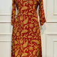 Royal Scarlet Paisley Print Butter Crepe Suit Set (RT2026)