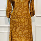 Mustard Gold Paisley Print Butter Crepe Suit Set (RT2025)