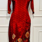 Crimson Bloom Butter Crepe Suit Set (RT2027)
