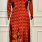 Ruby Ikat Elegance Butter Crepe Suit Set (RT2030)