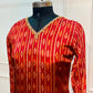 Ruby Ikat Elegance Butter Crepe Suit Set (RT2030)