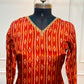 Ruby Ikat Elegance Butter Crepe Suit Set (RT2030)