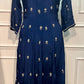 Navy Elegance Chinon Anarkali Set (RT1038)