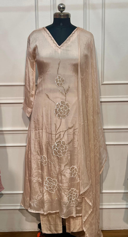 Champagne Muse A-Line Suit Set (RT1044)
