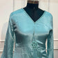 Aqua Blossom Chinon A-Line Suit Set (RT1043)