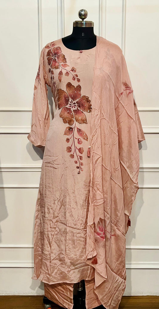 Blush Garden Chinon A-Line Suit Set (RT1049)