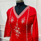 Crimson Red Mull Cotton Suit Set (RT1051)