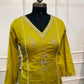 Olive Elegance Embroidered Mull Cotton Suit Set (RT1053)
