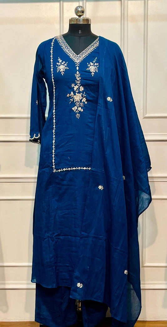 Sapphire Elegance Mull Cotton Set (RT1052)